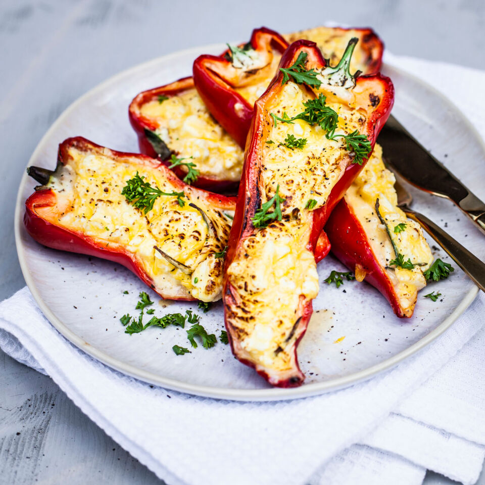 Gefüllte Spitzpaprika vom Grill Rezept | Küchengötter
